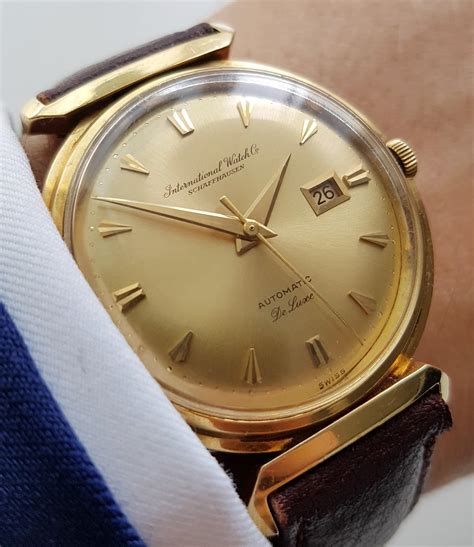 iwc uhren gold 1950